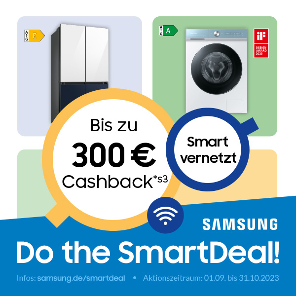 Aktion: 80€ Samsung Cashback <sup>*s3</sup>